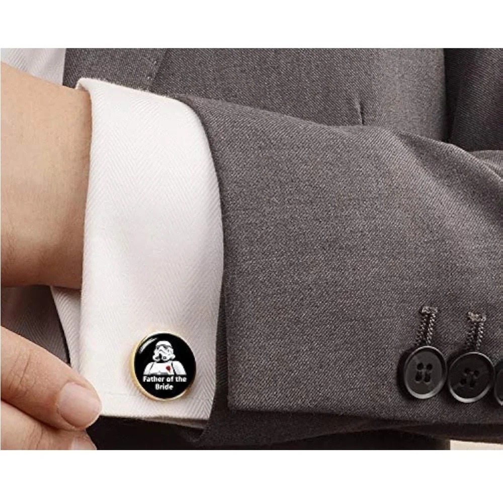 Star Wars, Best Man, Storm Trooper, Cufflinks - Picture 5 of 9